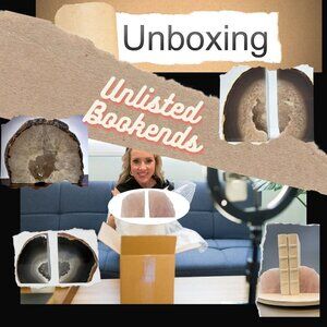 Unlisted Items Live Show Unboxing Rare Crystal Bookends from Brazil